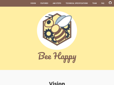 Bee Happy homepage