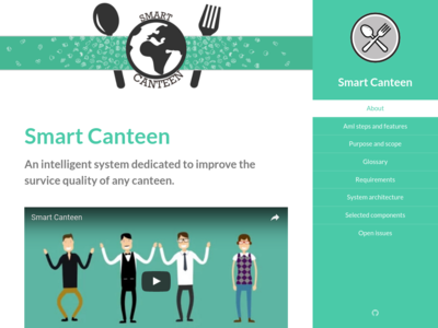 Smart Canteen homepage