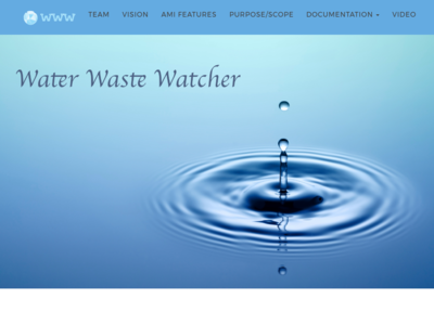 Water Waste Watcher homepage